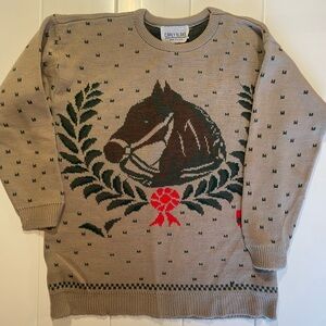 Carly Blake Horse Sweater, Size M, EUC